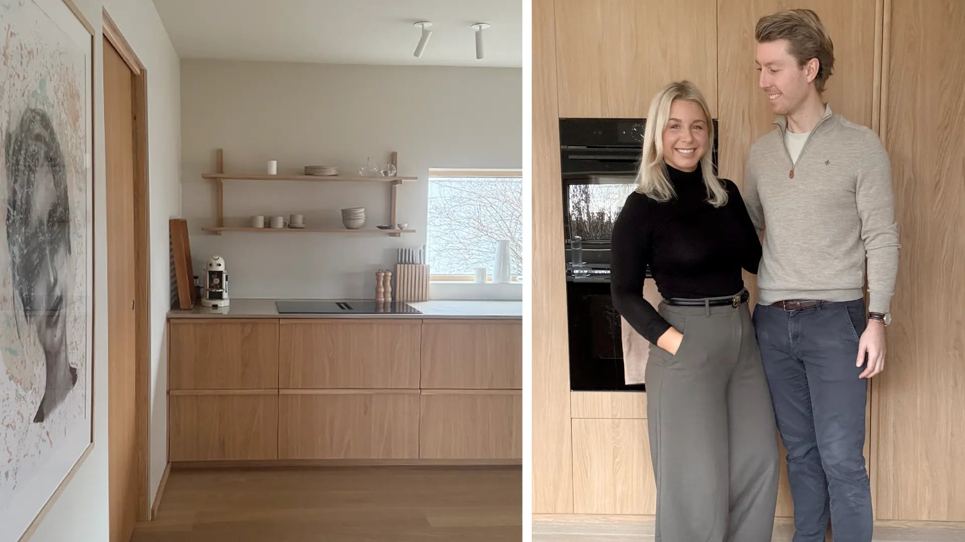 Hemma hos Monica & Trym i Norge – ett ljust ekkök vid havet