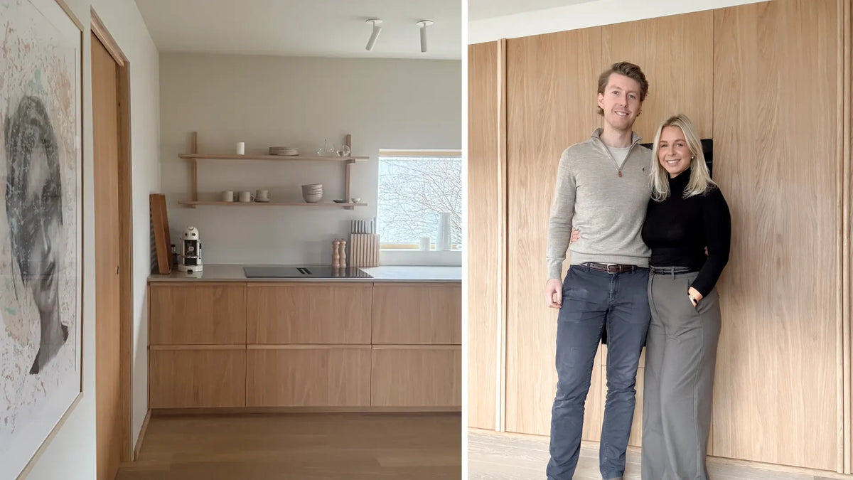 Hemma hos Monica & Trym i Norge – ett ljust ekkök vid havet