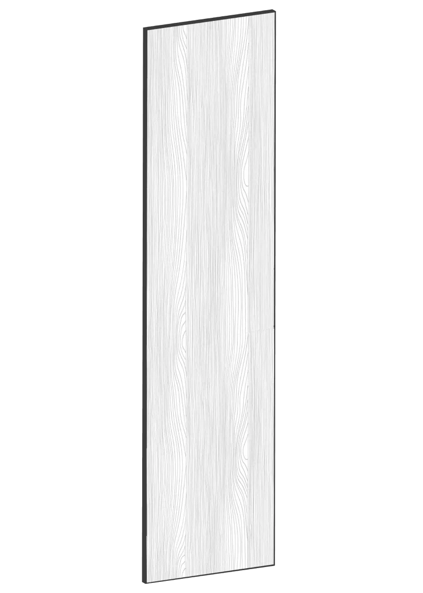 Door for base cabinet 20x80 - Flat Oak