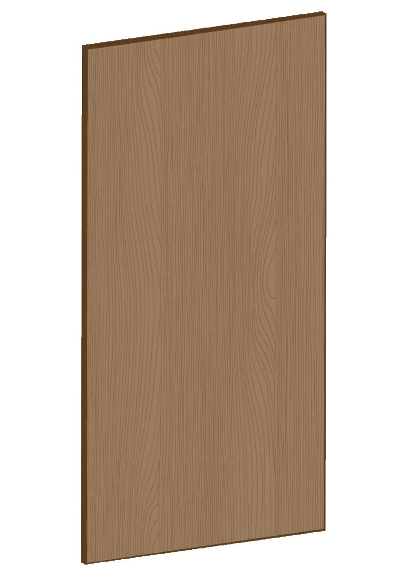Door for base cabinet 30x60 - Flat Oak Brown
