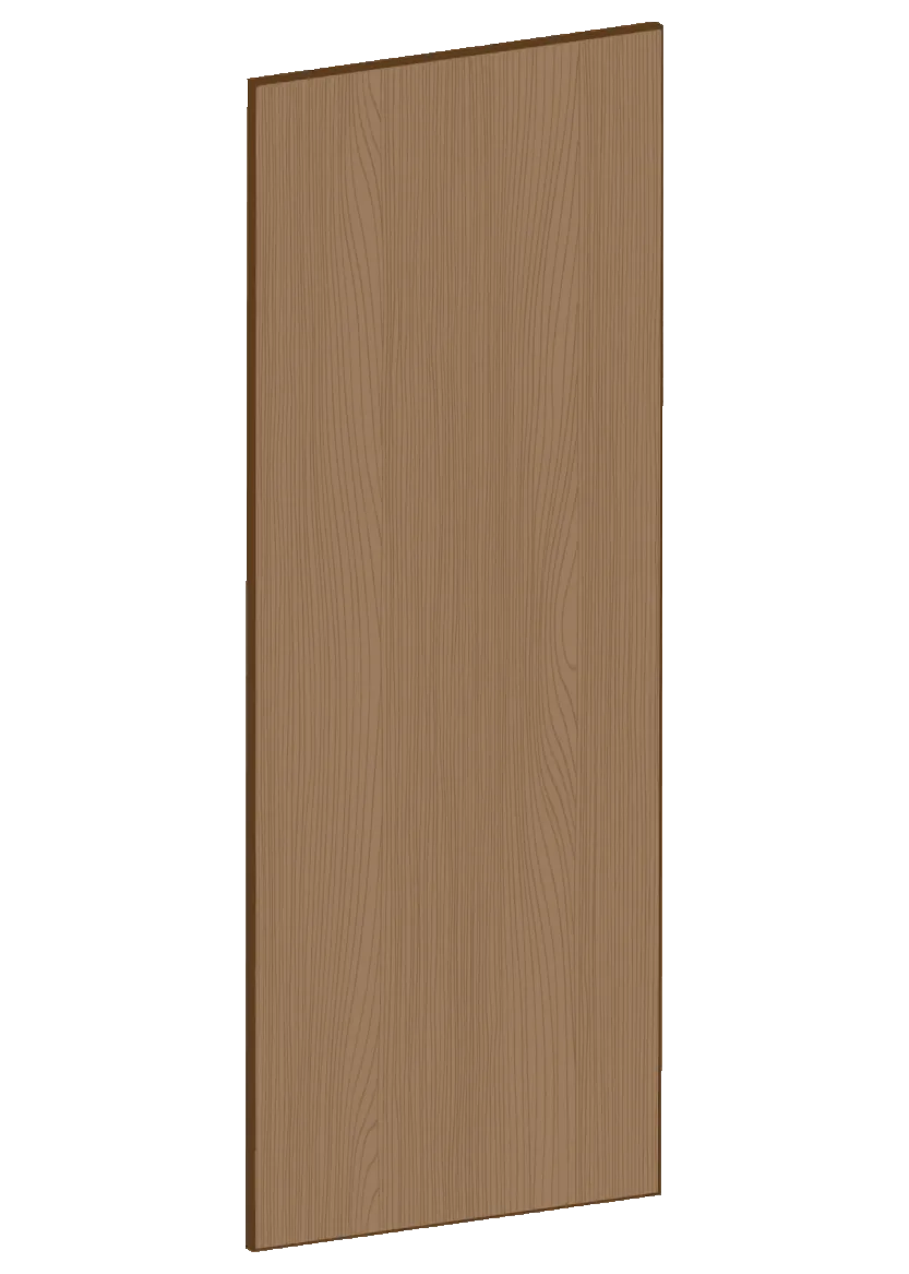 Lucka för bänkskåp 30x80 - Flat Oak Brown