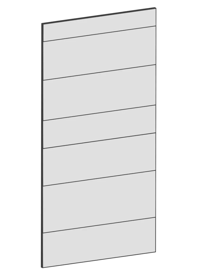 Door for countertop cabinet, dishwasher 45x80 - Raw Oak White