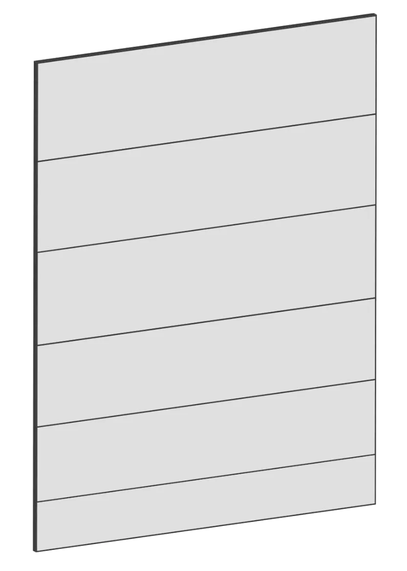 Door for base cabinet 60x80 - Raw Oak White
