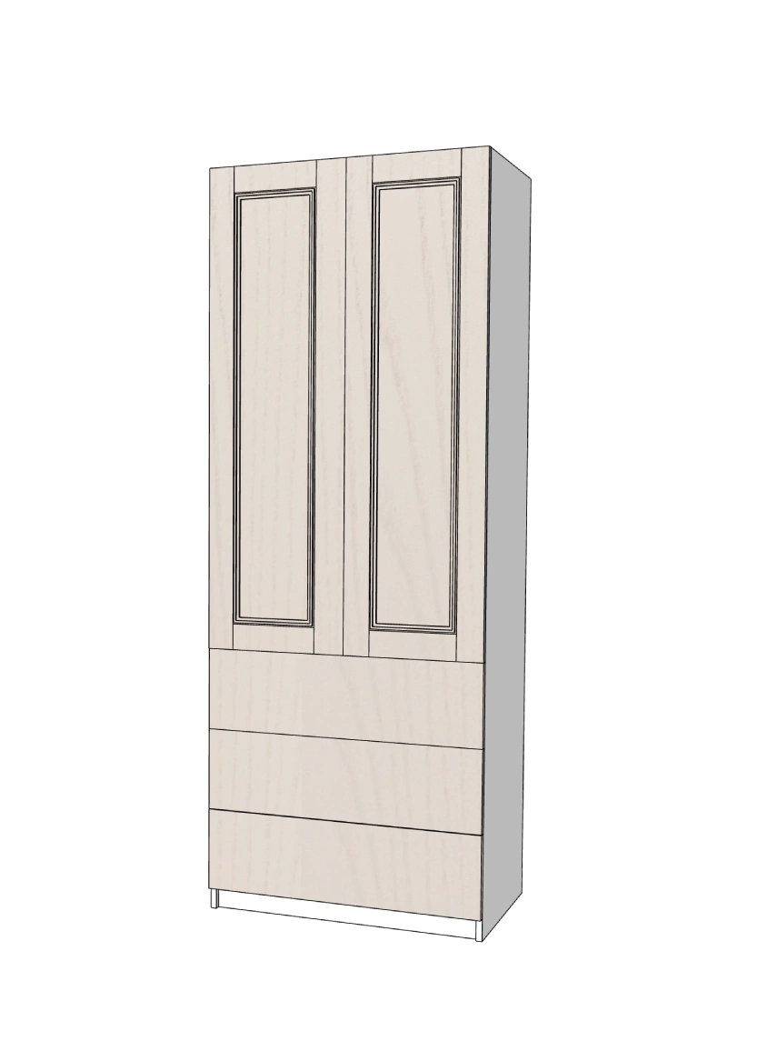 Wardrobe doors 75x230 (2x37 cm) - Color+