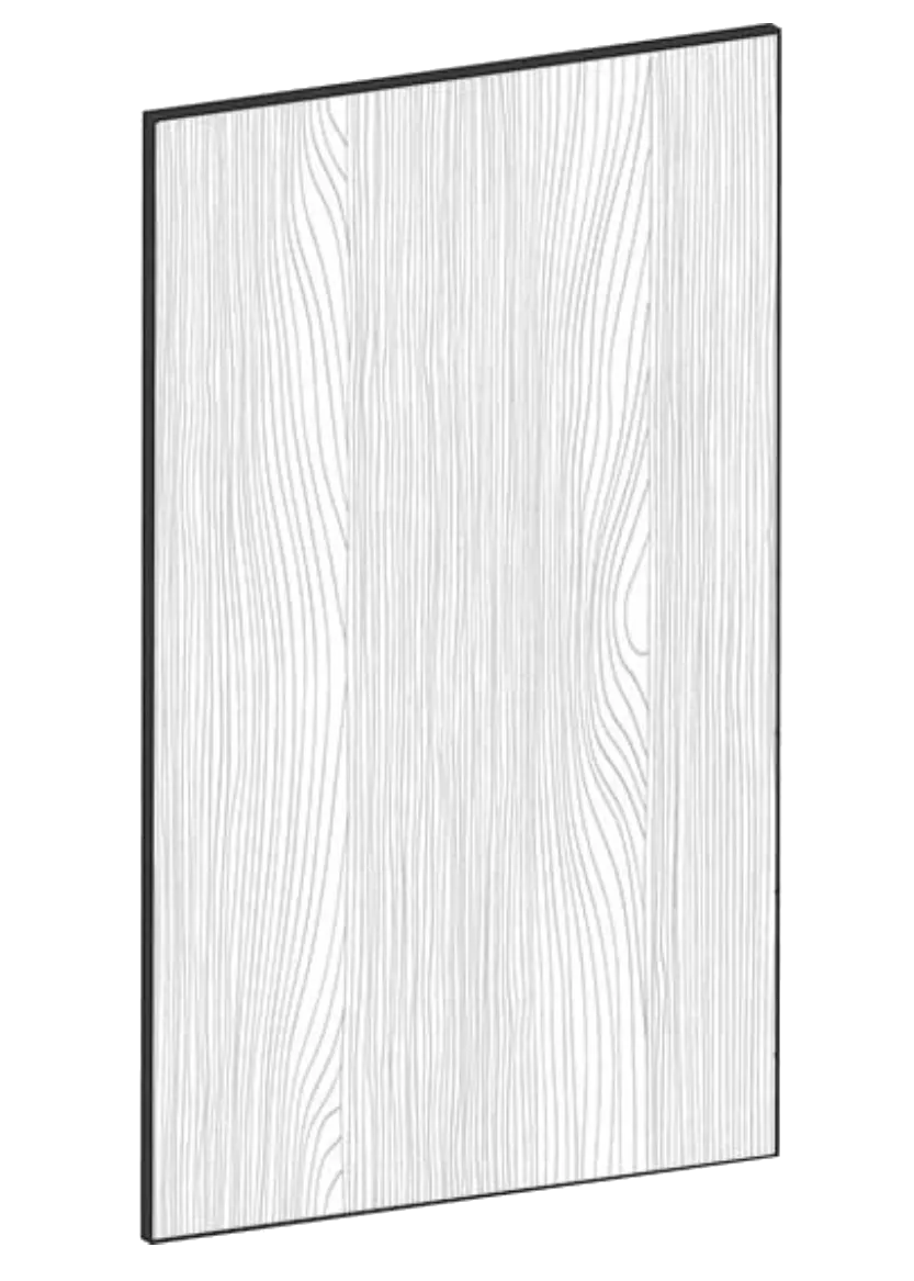 Door for tall cabinet 60x80 - Flat Oak
