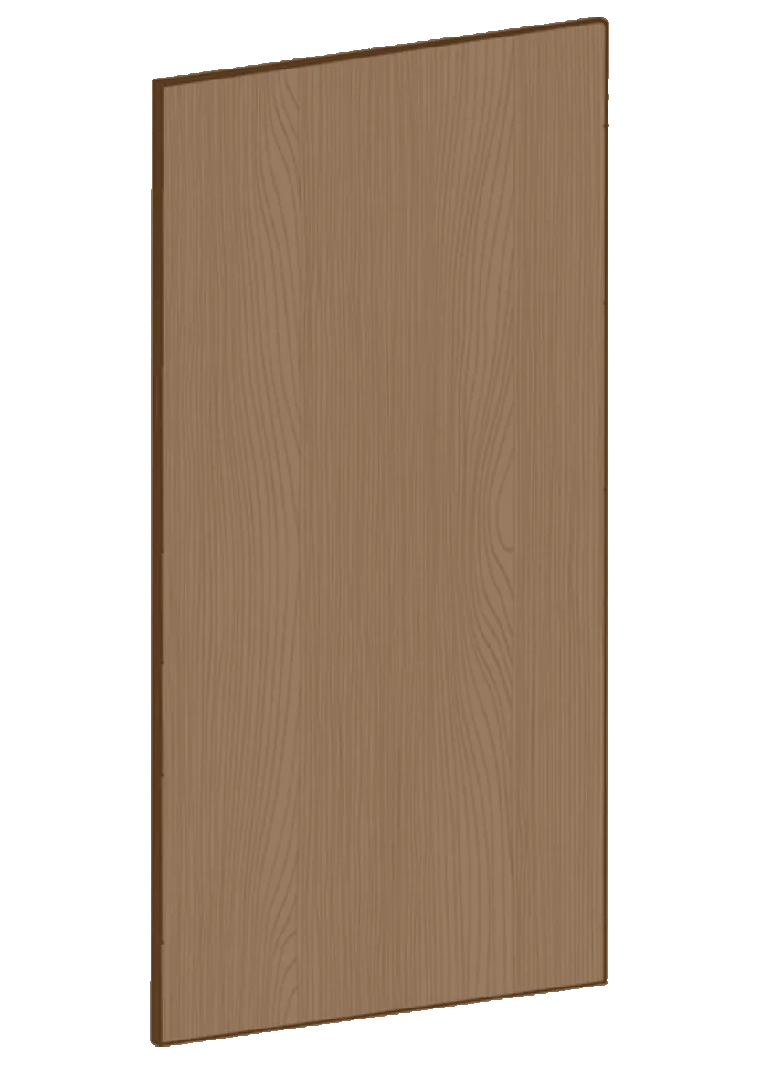 Lucka för högskåp 60x120 - Flat Oak Brown