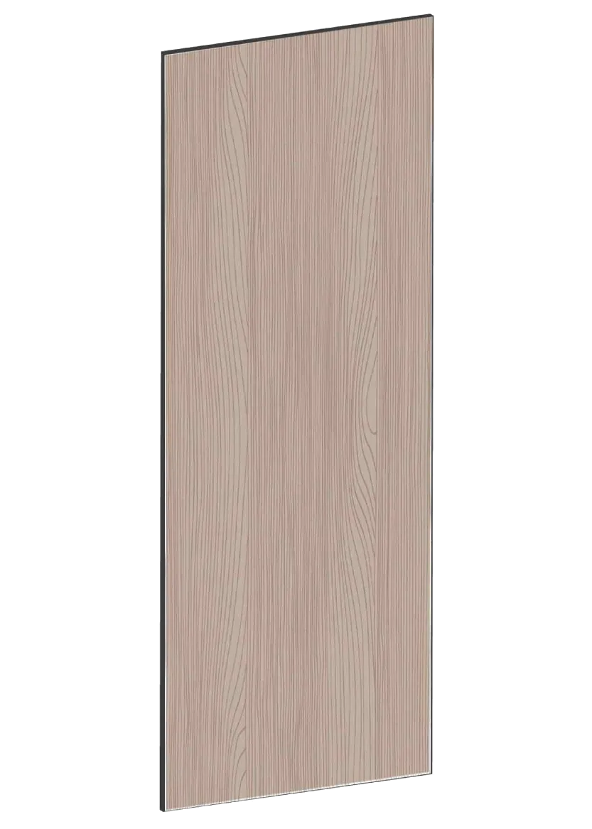 Täcksida för väggskåp 39,8 x 140 cm – Flat Walnut
