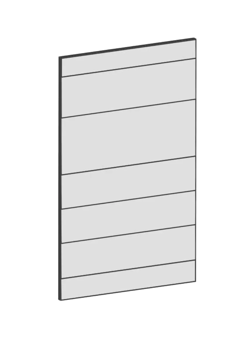 Door for tall cabinet 60x100 - Raw Oak White