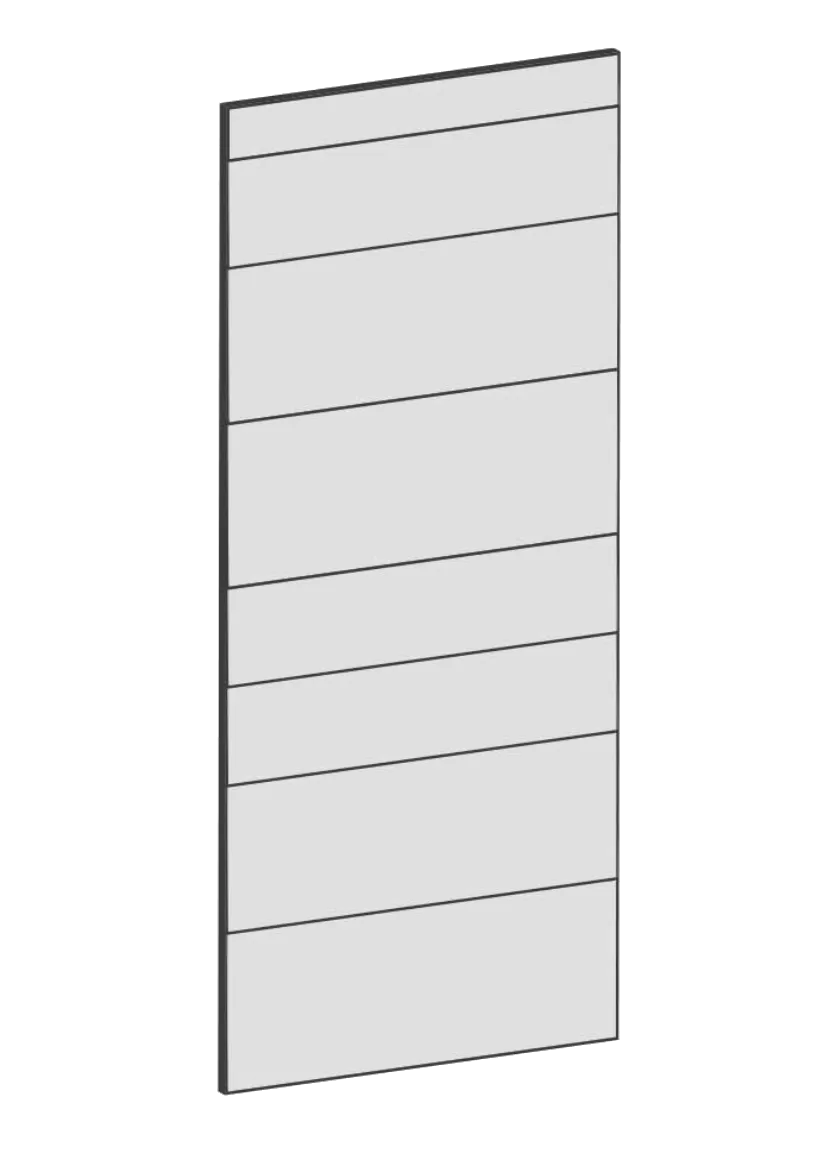 Door for tall cabinet 60x140 - Raw Oak White