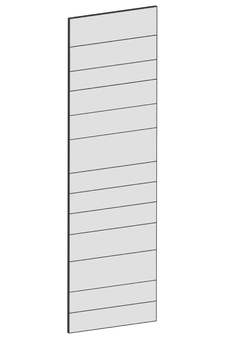 Door for tall cabinet 60x200 - Raw Oak White