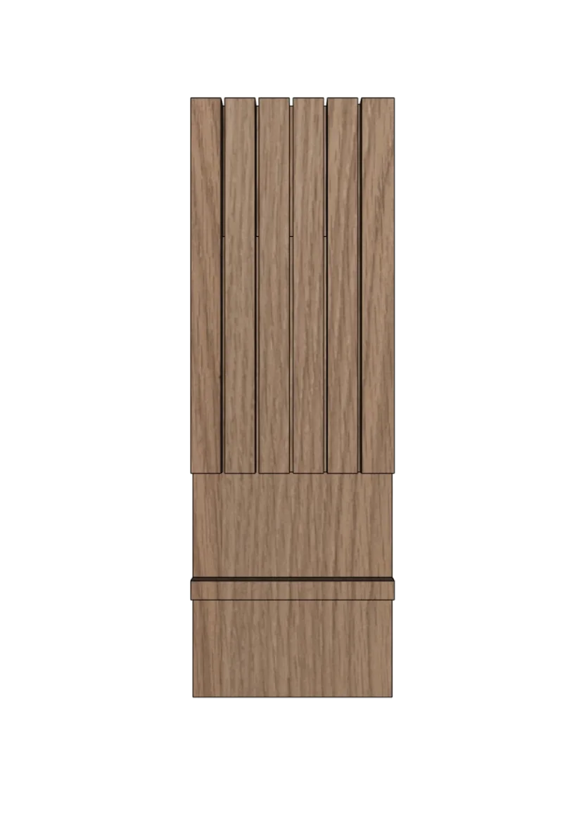 Knivblock till 3-delad inredning