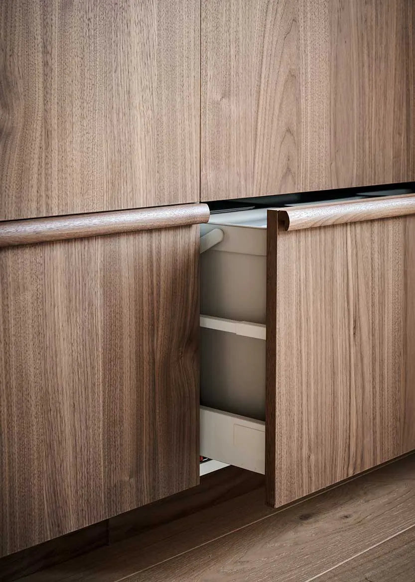Drawer front 60x10 - Flat Walnut