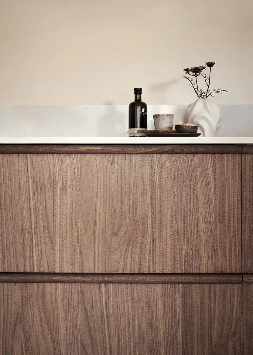 Drawer front 60x10 - Flat Walnut