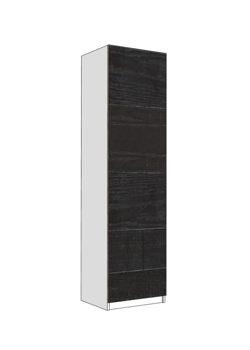 Garderobsdörr 50x230 - Raw Oak Dark