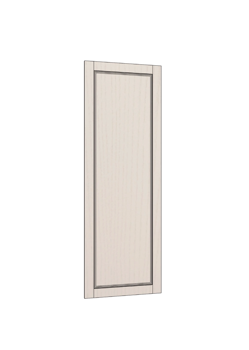 Frame door in ash with decor list, for tall cabinet - 60x180 cm