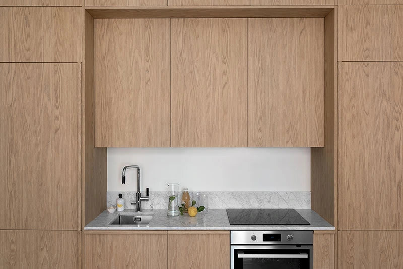 Door for top cabinet 60x60 - Flat Oak