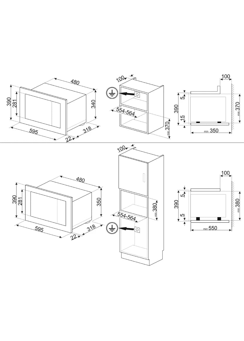 Inbyggd Mikrovågsugn