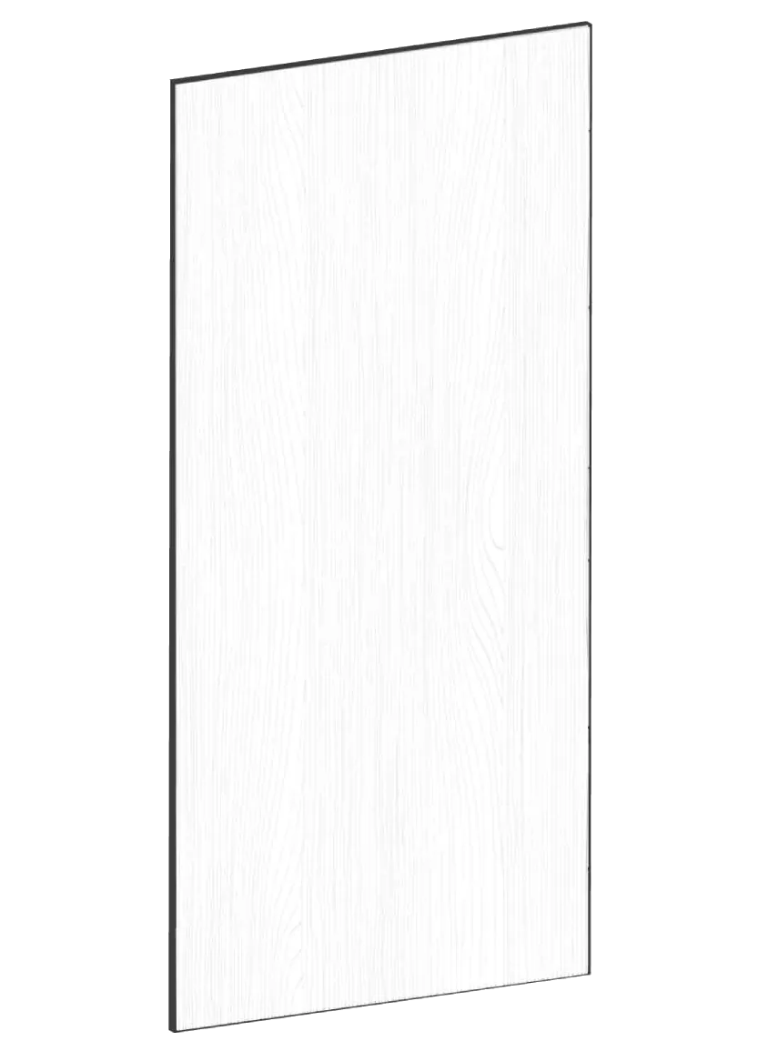 Täcksida för bänkskåp 39,8 x 88 cm - Color+