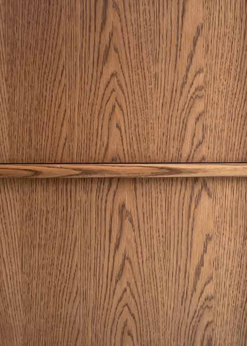 Garderobsdörr 50x230 - Flat Oak Brown