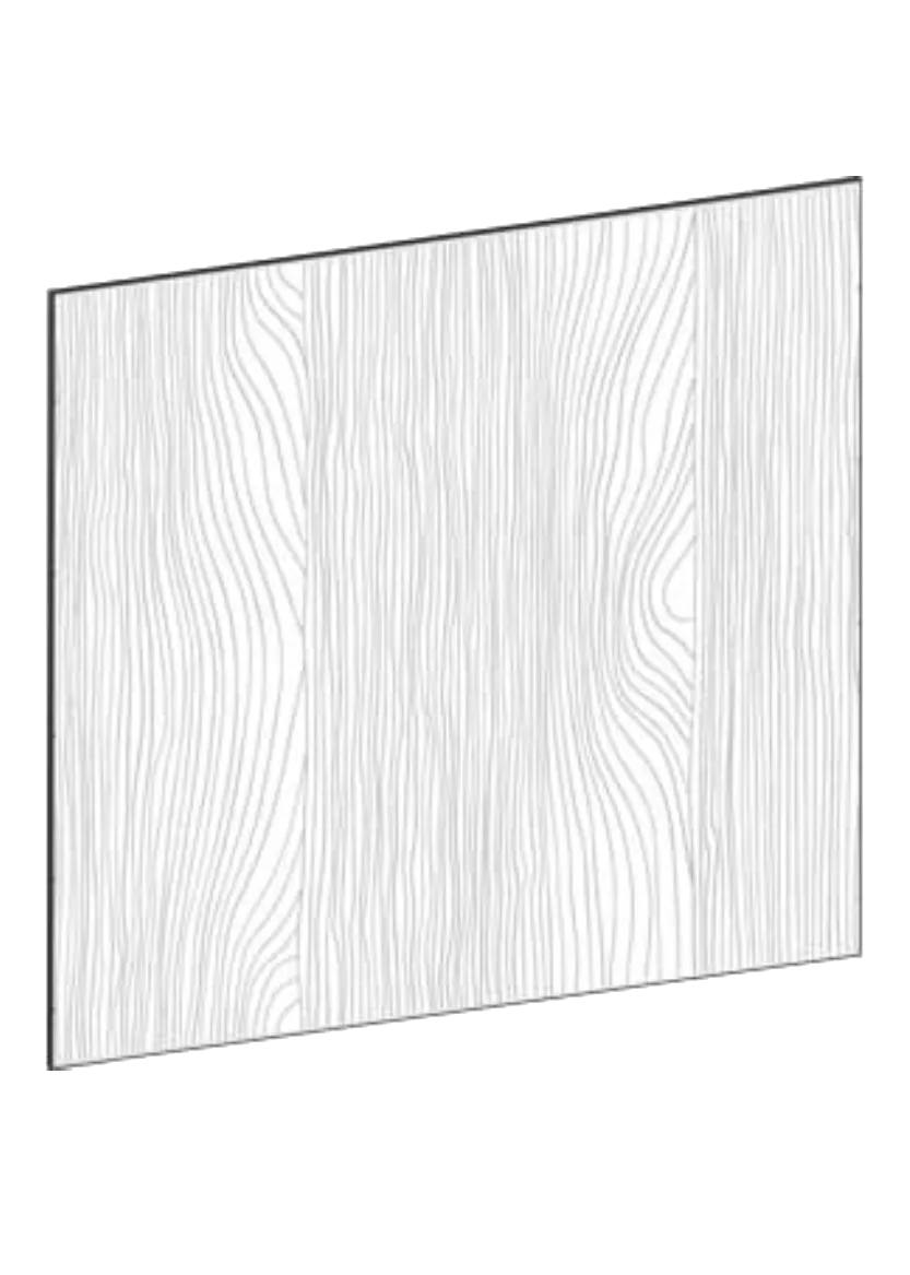 Täcksida för köksö 102 x 80 cm – Flat Oak