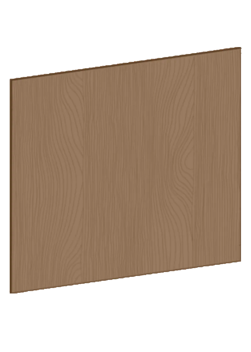 Täcksida för köksö 124,4 x 80 cm – Flat Oak Brown
