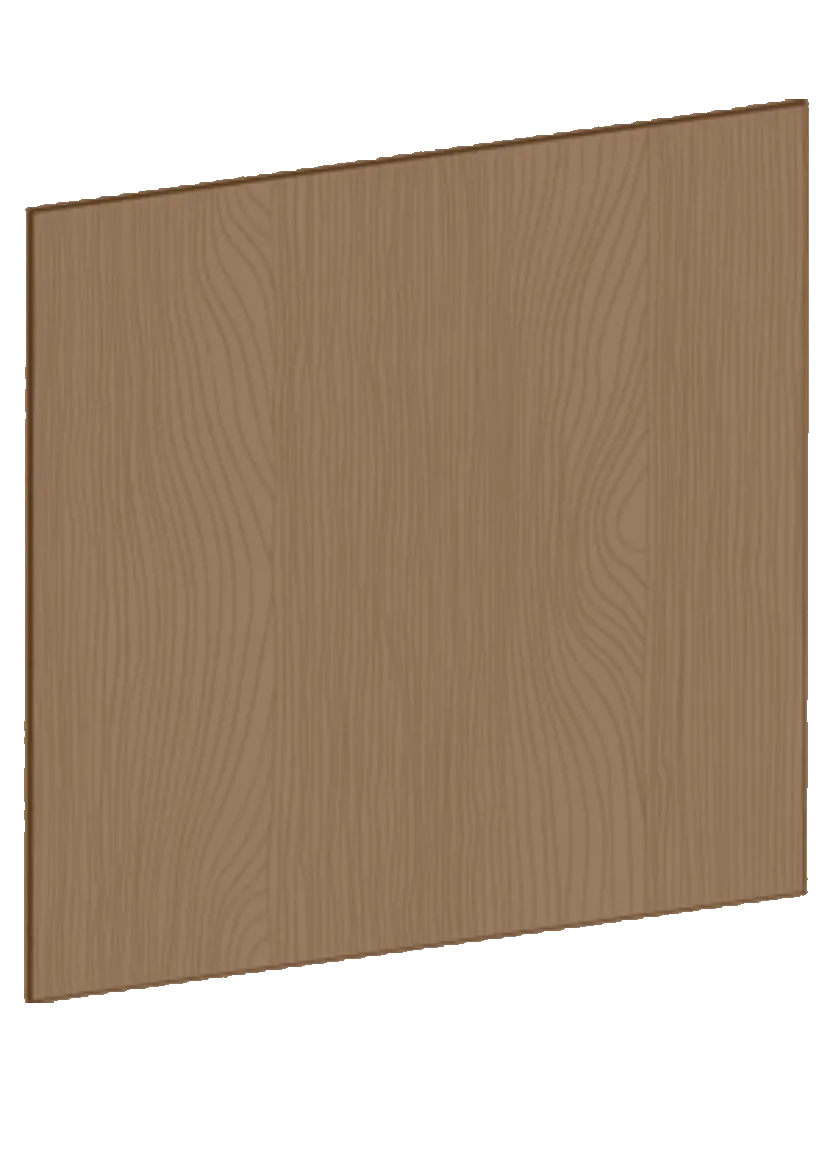 Täcksida för köksö 124,4 x 88 cm – Flat Oak Brown