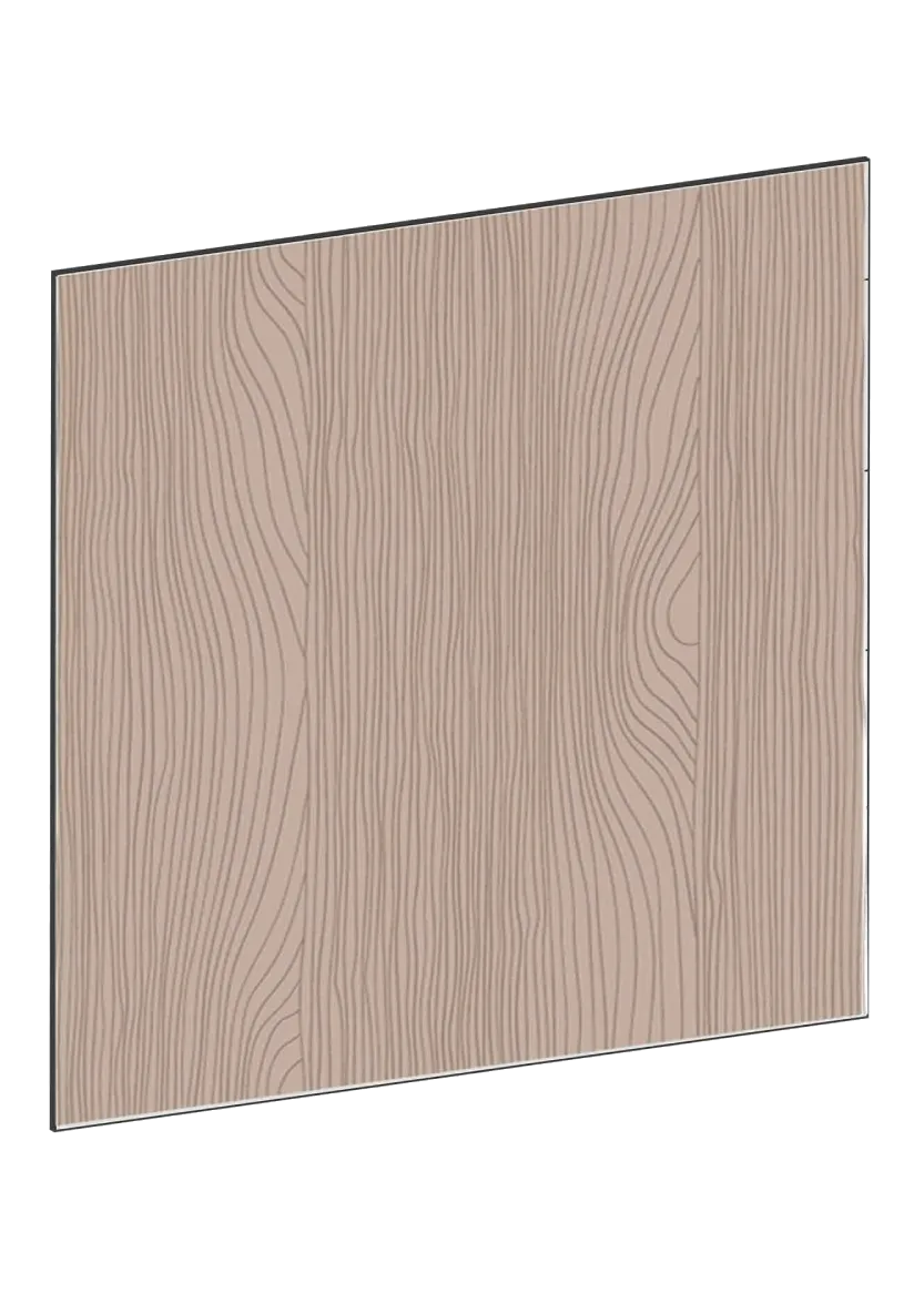 Täcksida för köksö 102 x 88 cm – Flat Walnut