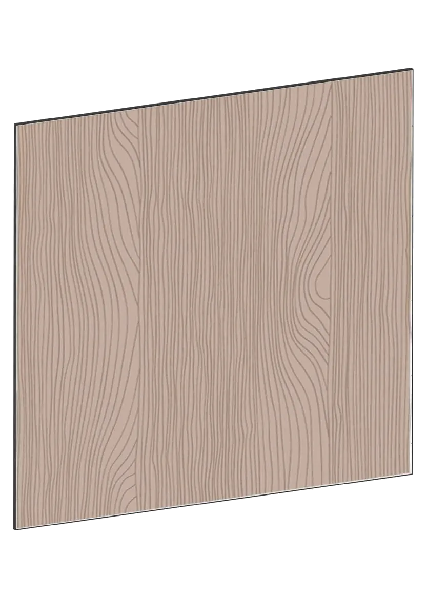 Täcksida för köksö 124,4 x 88 cm – Flat Walnut