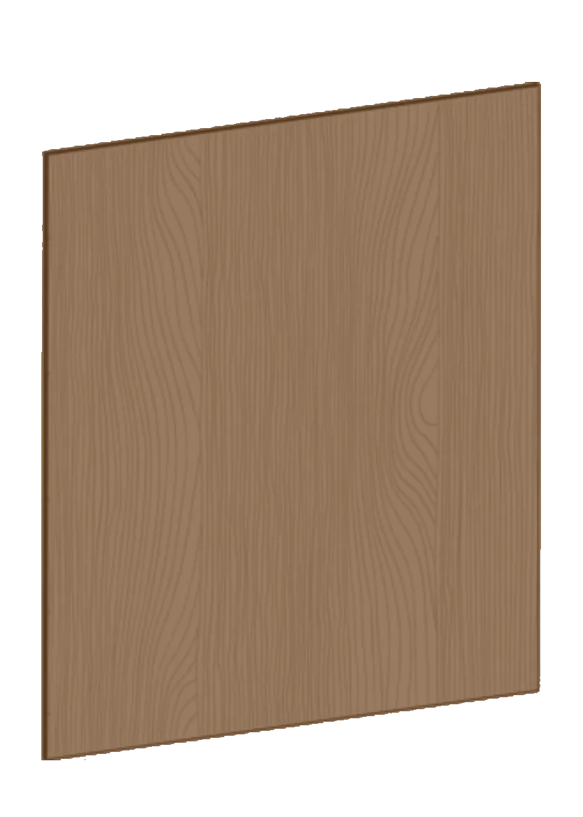 Täcksida för köksö 64,1 x 88 cm – Flat Oak Brown