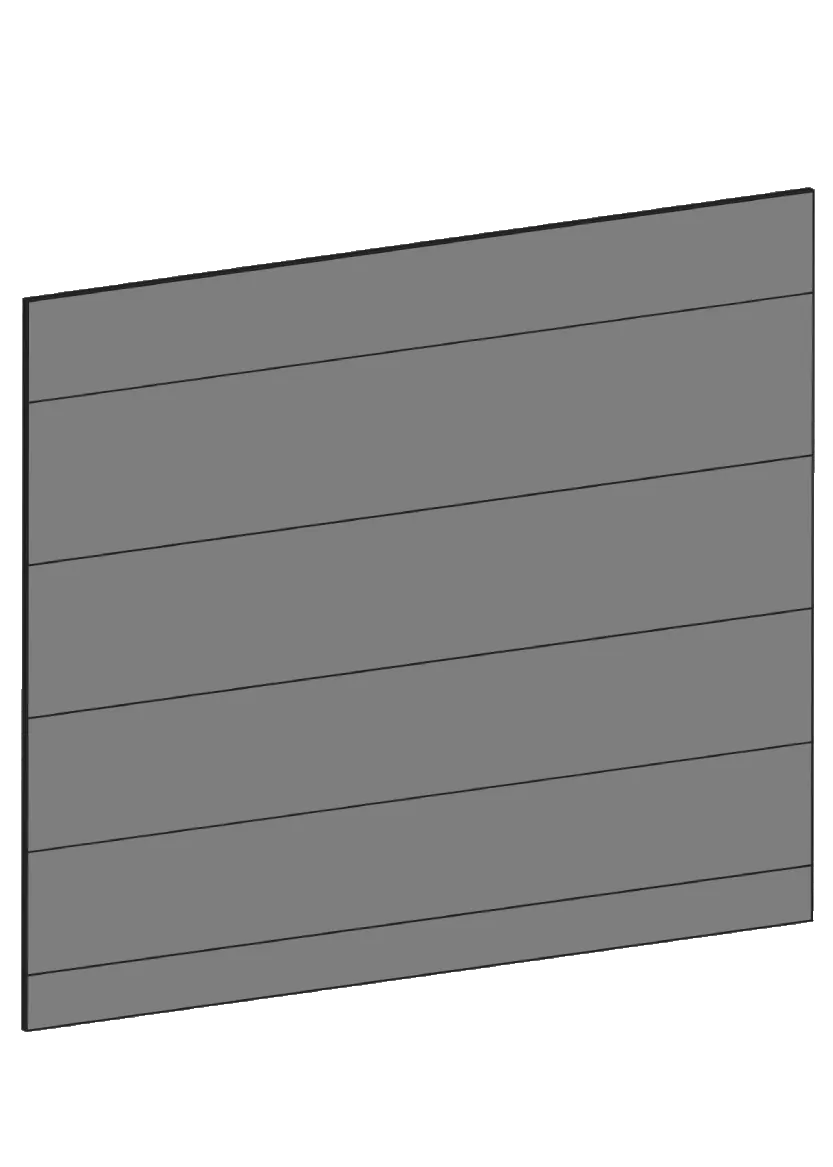 Täcksida för köksö 124,4 x 80 cm – Raw Oak Dark