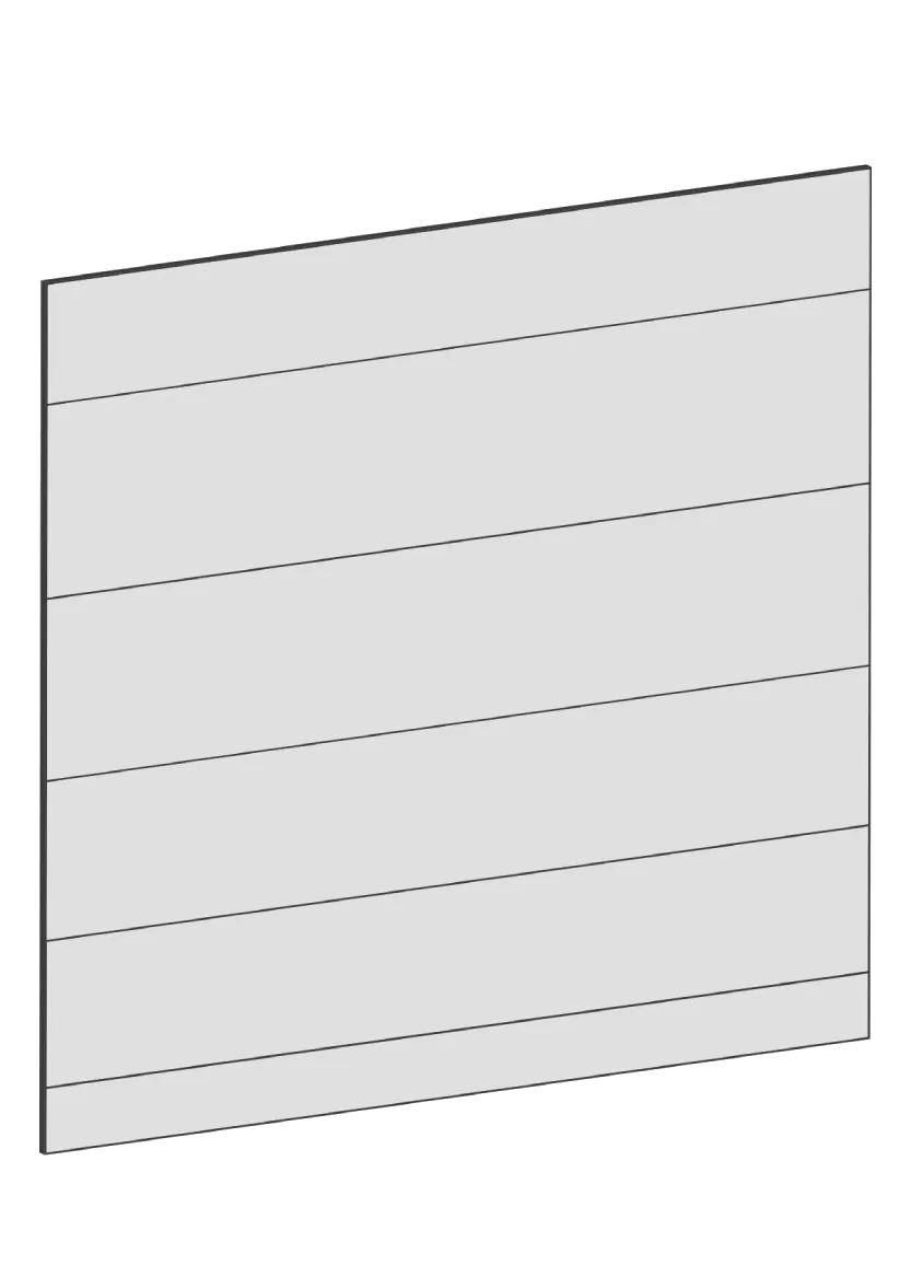 Täcksida för köksö 102 x 88 cm – Raw Oak White