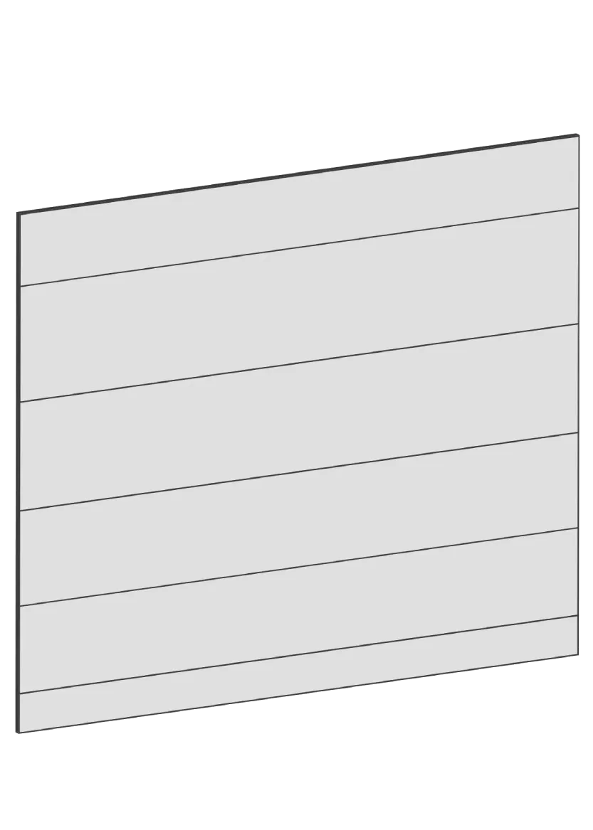 Täcksida för köksö 124,4 x 80 cm – Raw Oak White