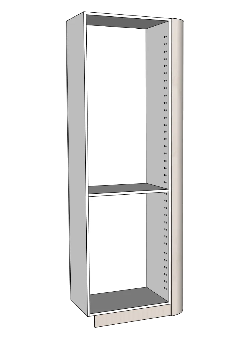 Täcksida rundat hörn för högskåp 39,8 x 208 cm - Color+