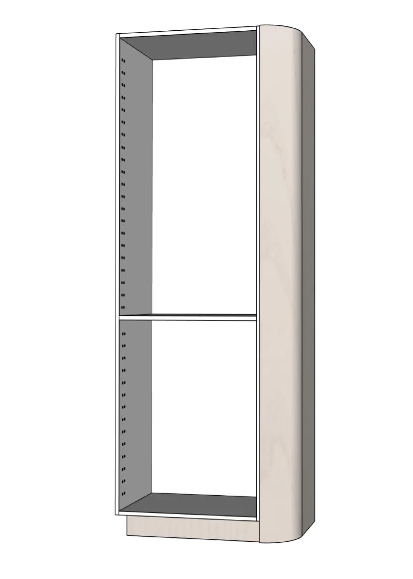 Täcksida rundat hörn för högskåp 39,8 x 208 cm - Color+