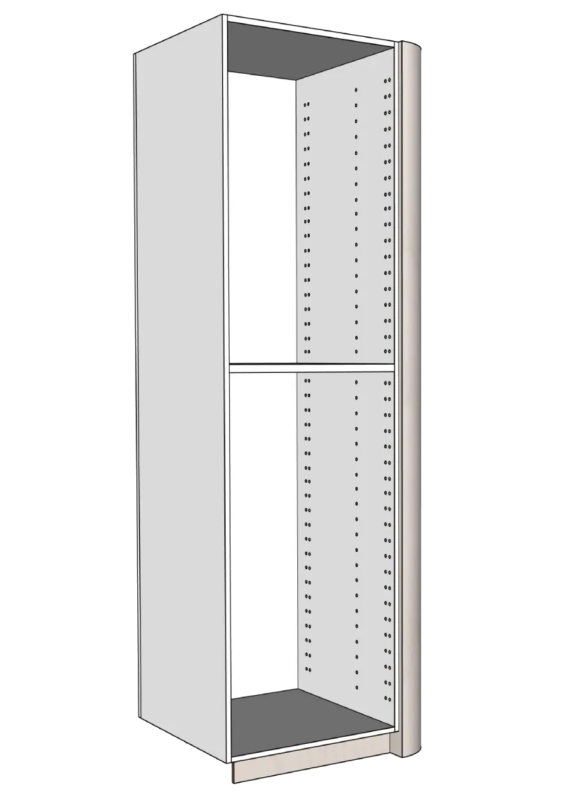 Täcksida rundat hörn för högskåp 39,8 x 228 cm - Color+