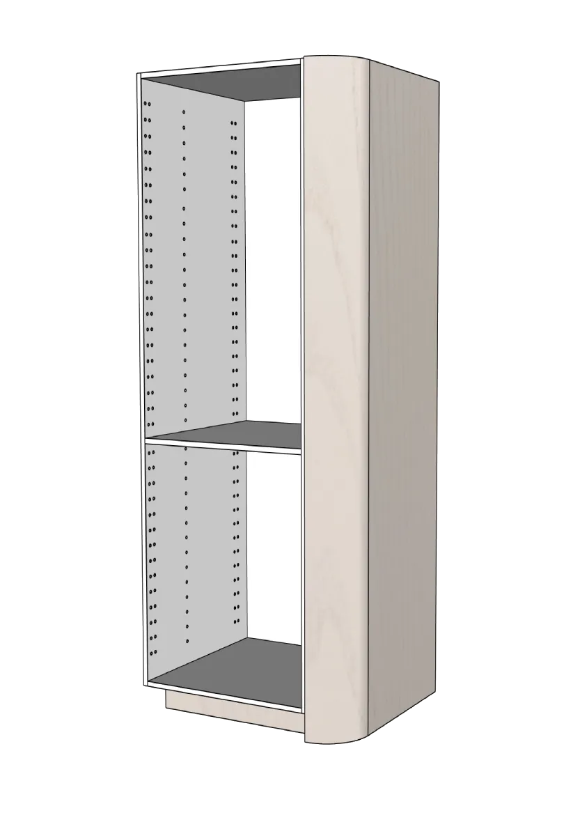 Täcksida rundat hörn för högskåp 62,2 x 208 cm - Color+