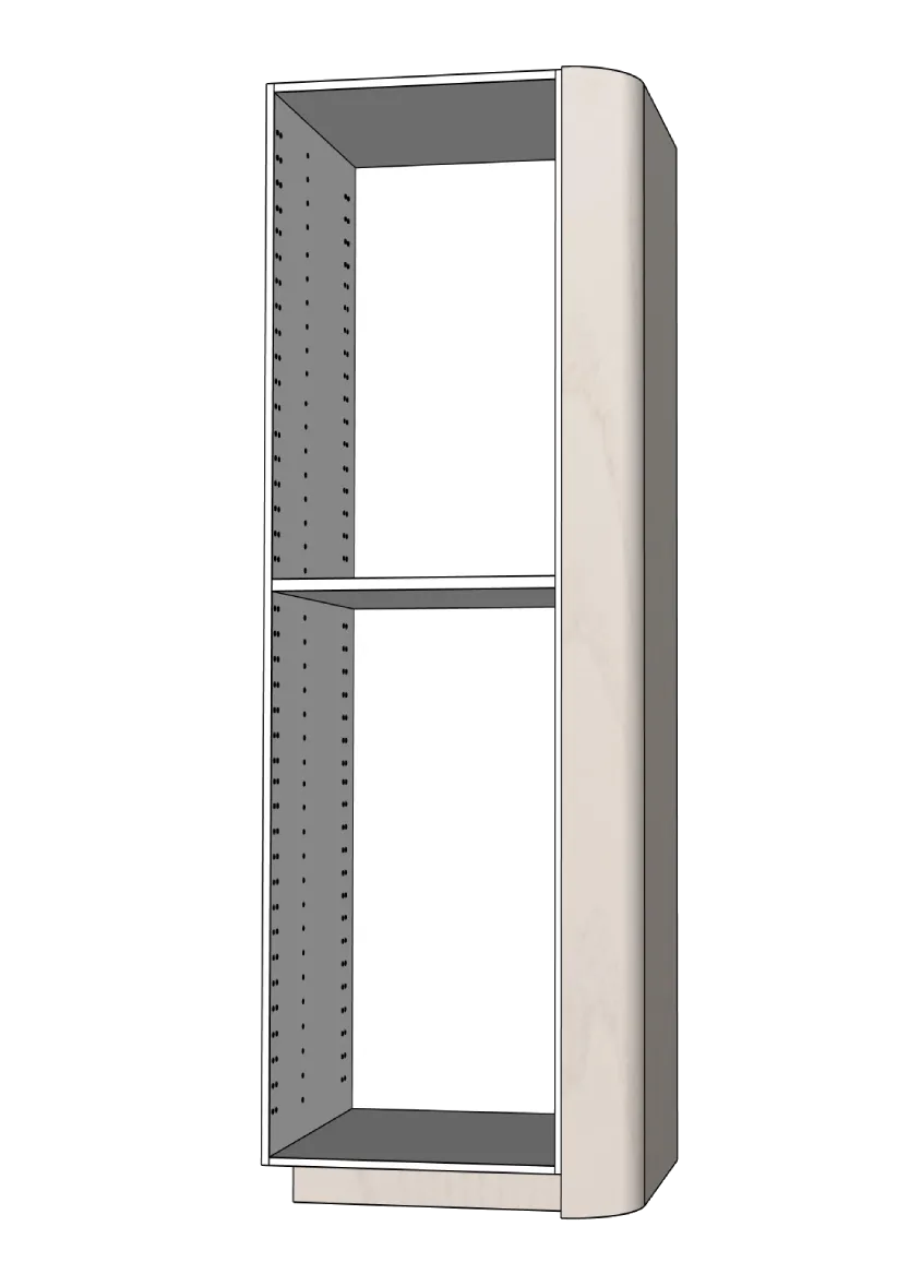 Täcksida rundat hörn för högskåp 62,2 x 228 cm - Color+