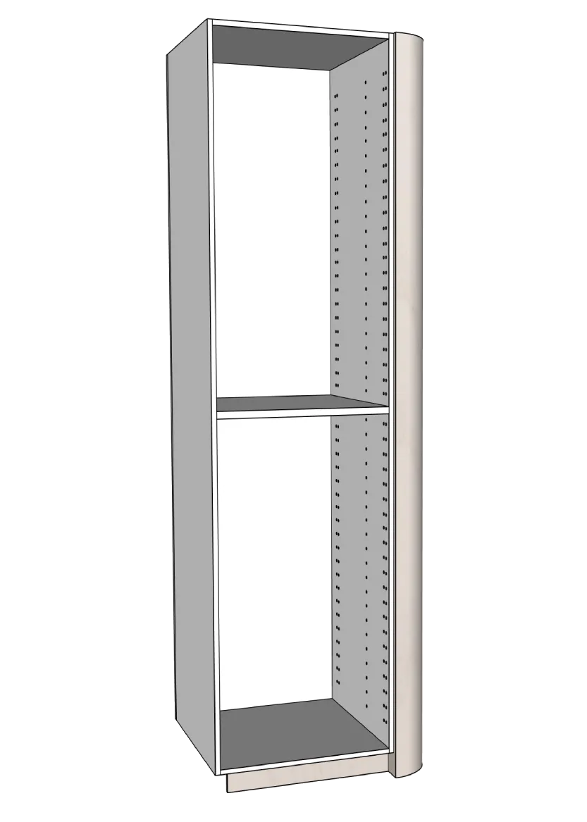 Täcksida rundat hörn för högskåp 62,2 x 248 cm - Color+