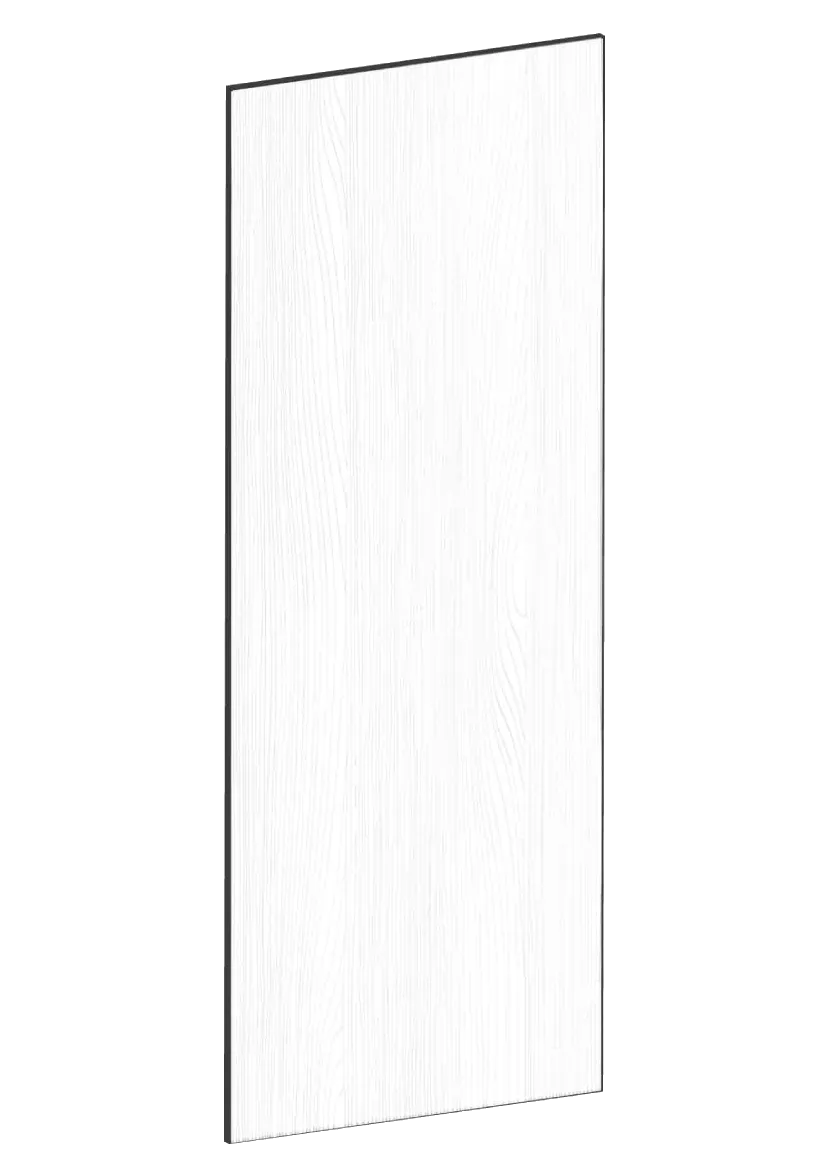 Täcksida för väggskåp 39,8 x 120 cm - Color+