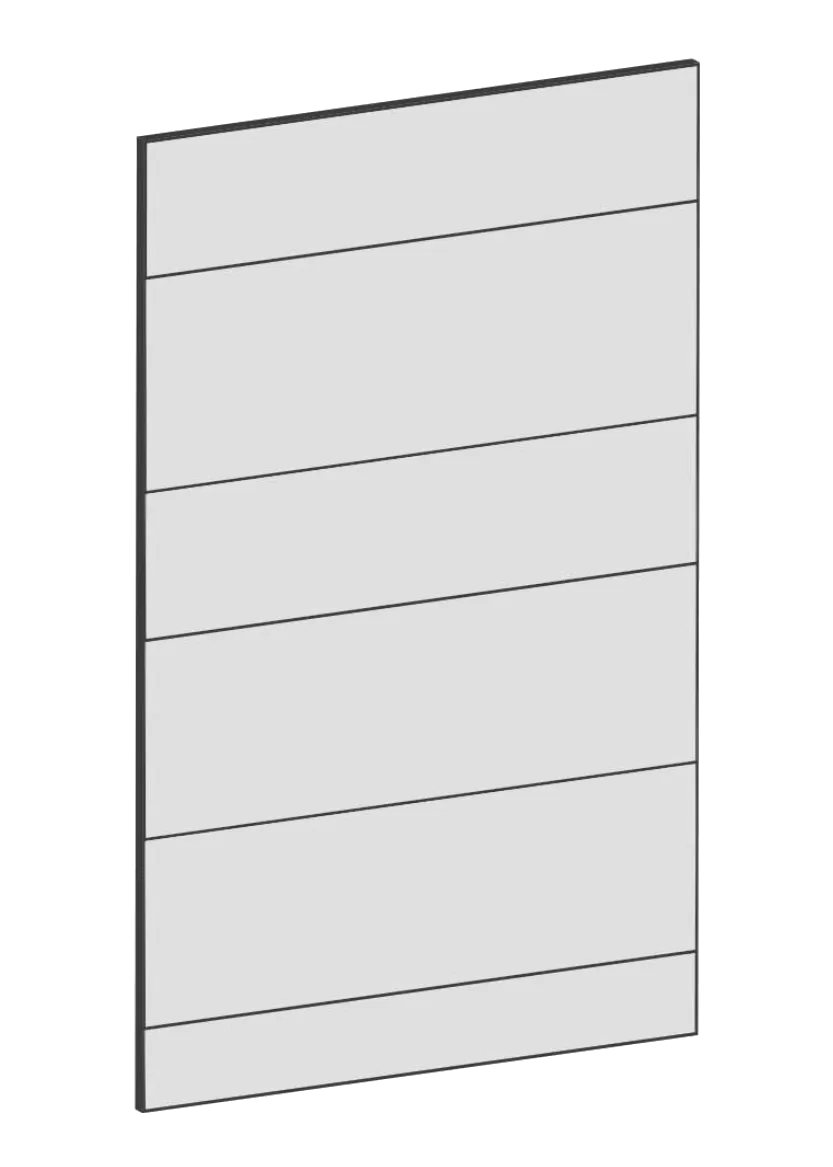 Täcksida för väggskåp 39,8 x 60 cm – Raw Oak white