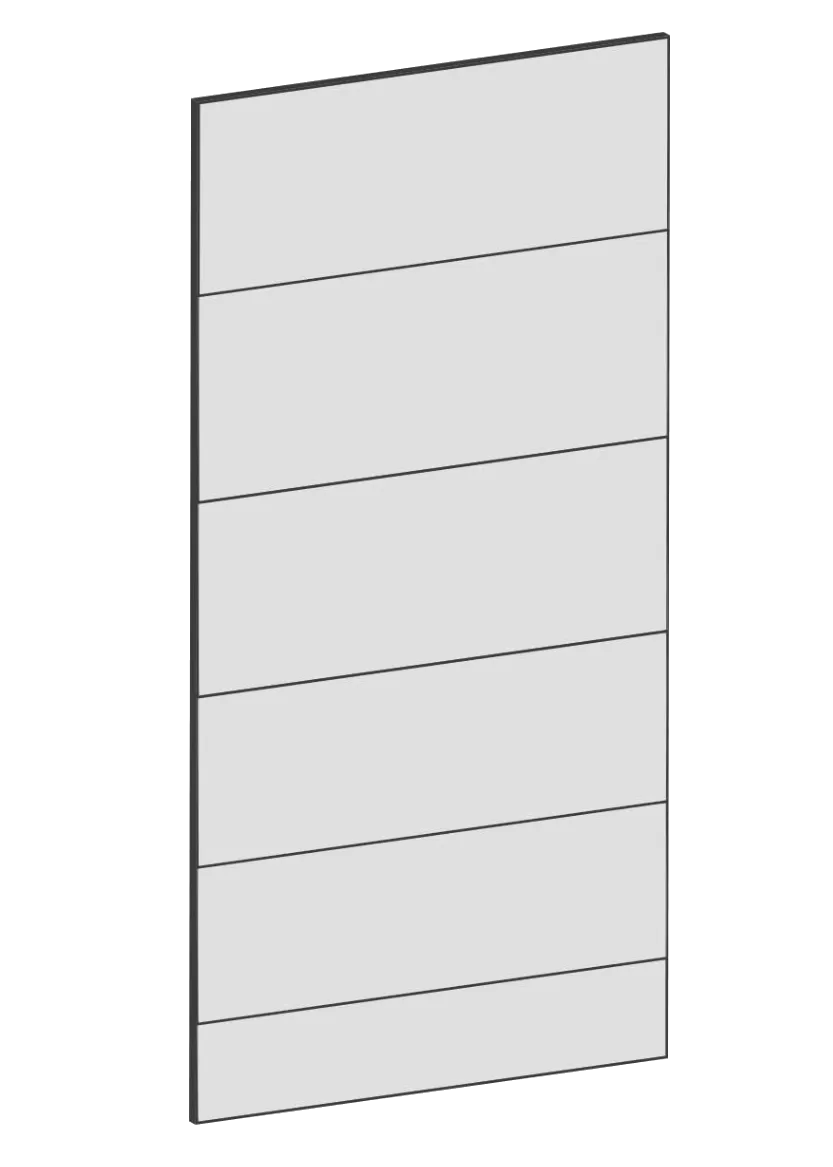 Täcksida för väggskåp 39,8 x 80 cm – Raw Oak white