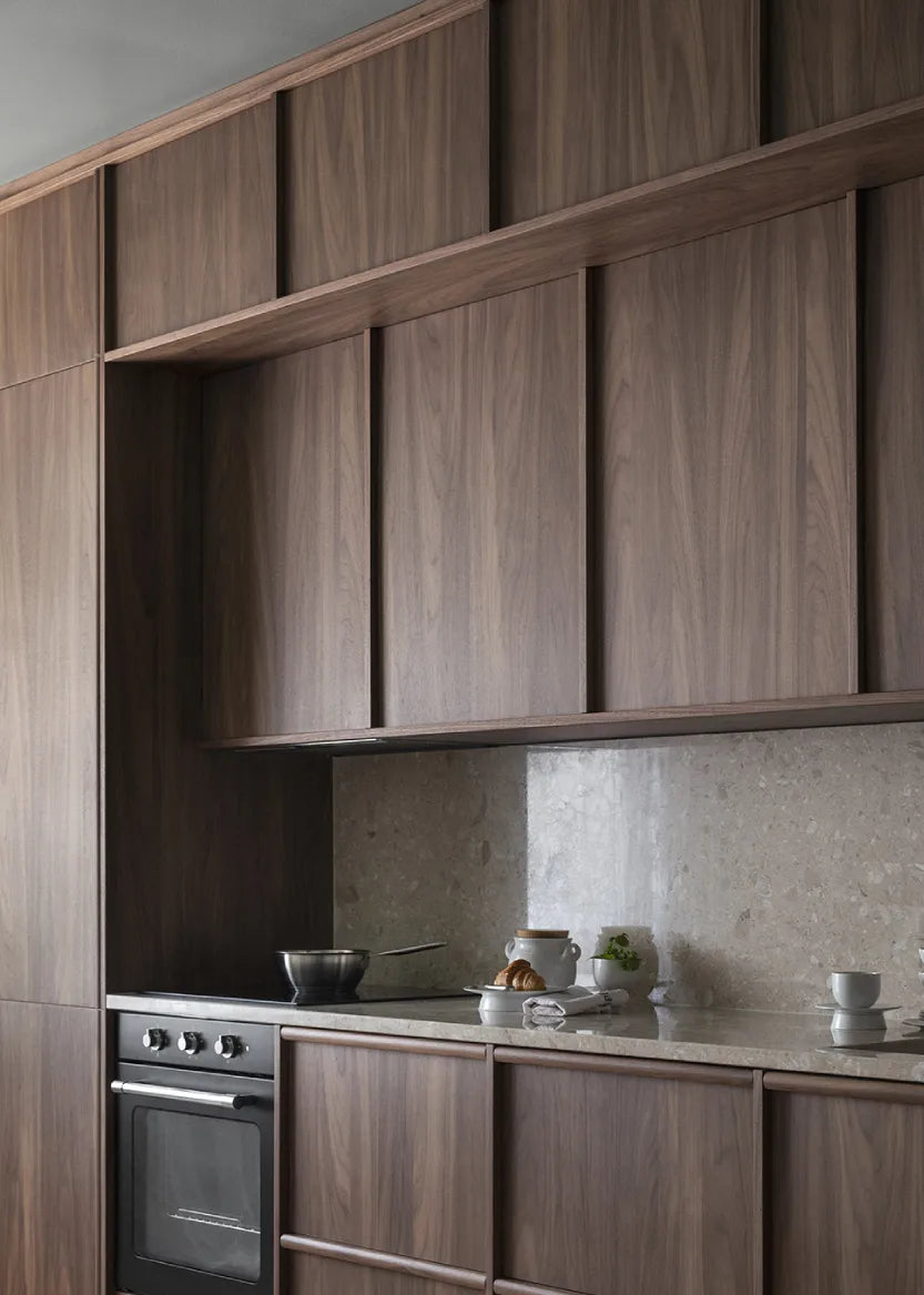 Door for wall cabinet 30x80 - Flat Walnut