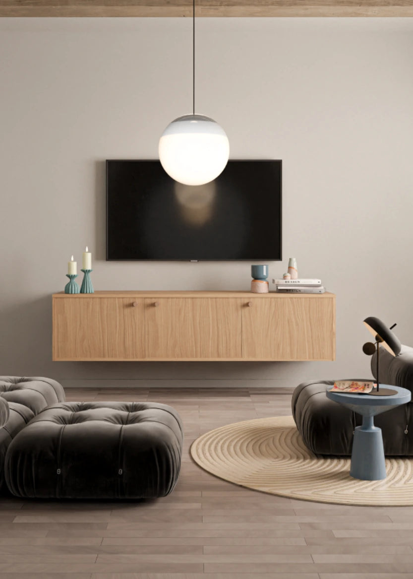 TV bench in oak - 124x44 cm