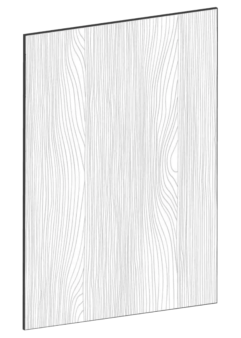 Door for wall cabinet 60x80 - Flat Oak
