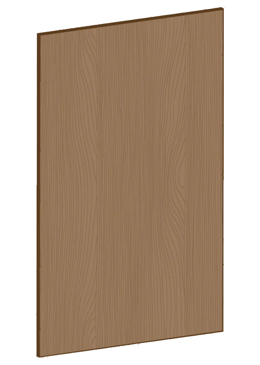 Lucka för väggskåp 40x60 - Flat Oak Brown