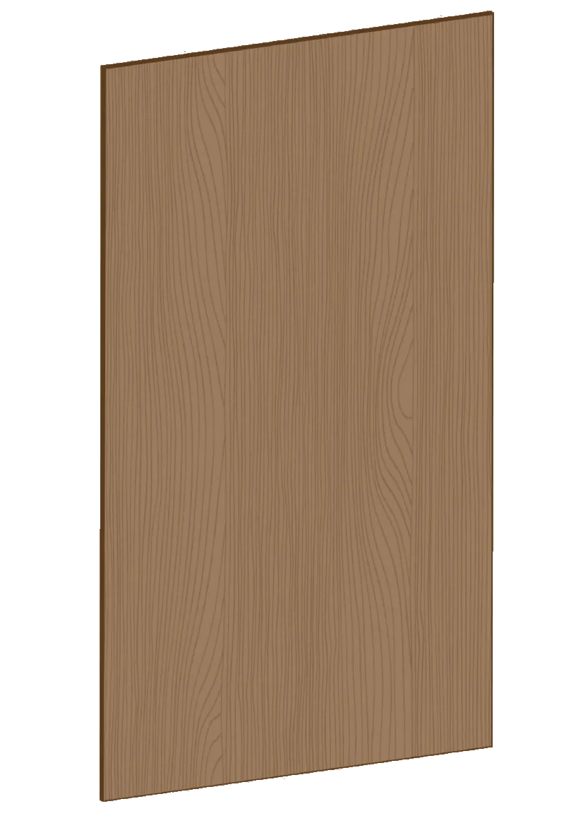 Lucka för väggskåp 60x100 - Flat Oak Brown