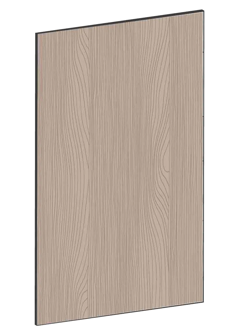 Täcksida för väggskåp 39,8 x 60 cm – Flat Walnut