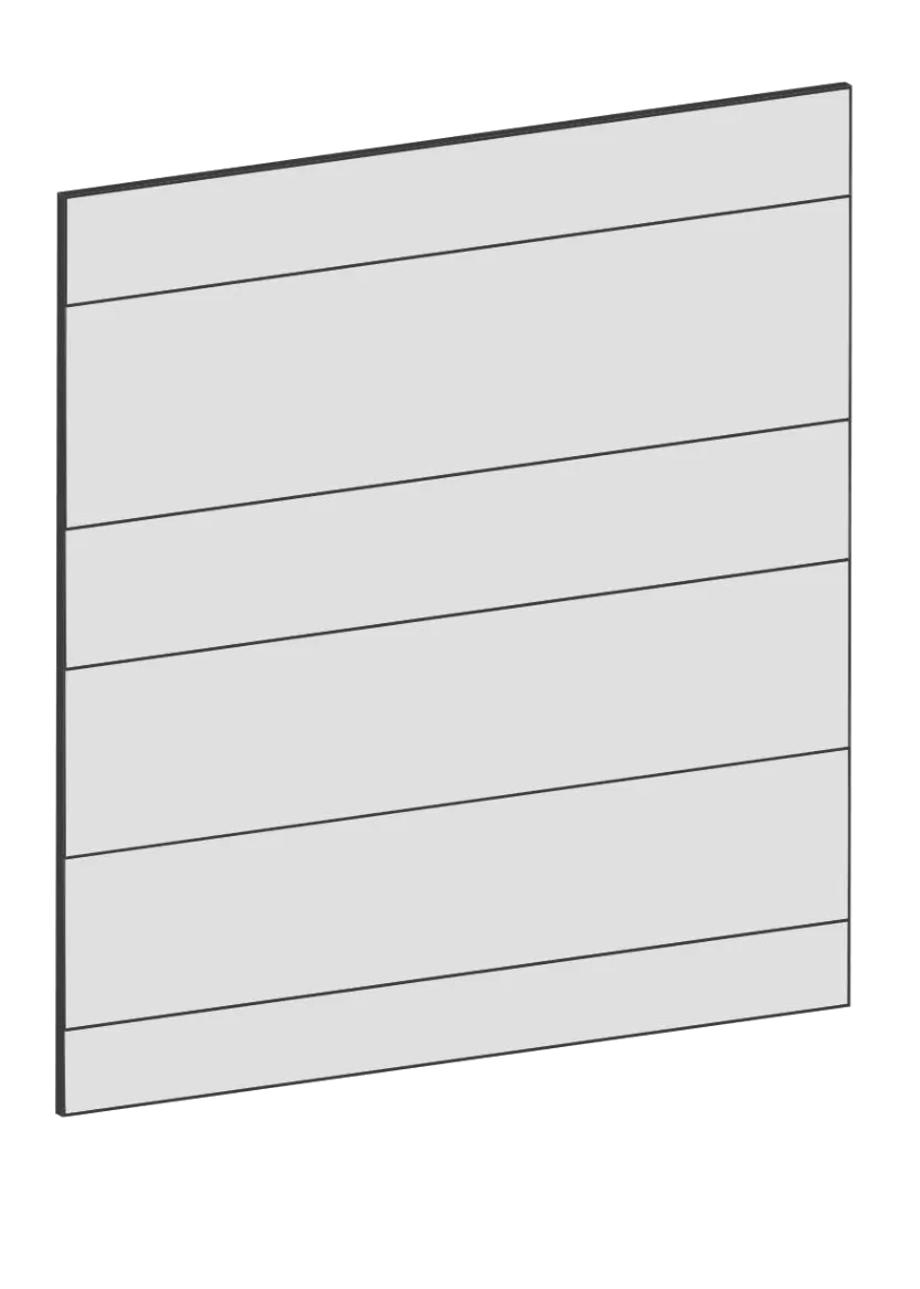 Door for wall cabinet 60x60 - Raw Oak White