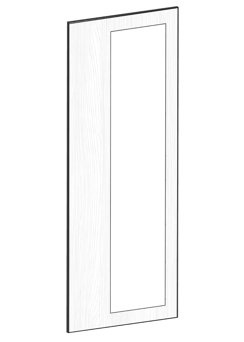 Display door for wall cabinet 40x100 - Color+