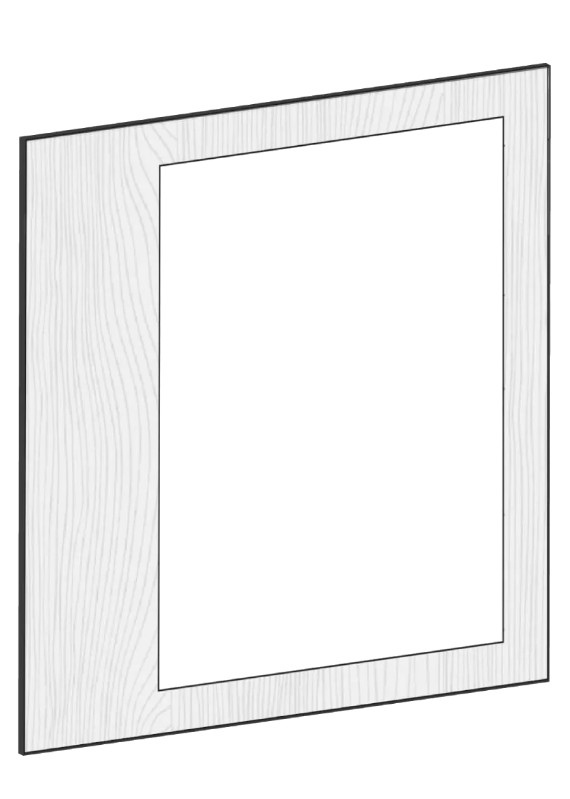 Display door for wall cabinet 60x60 - Color+